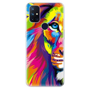 Odolné silikonové pouzdro iSaprio - Rainbow Lion - OnePlus Nord N10 5G