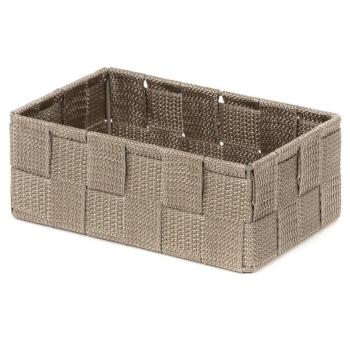 Compactor Úložný organizér do zásuvky Compactor TEX - košík M, 18 x 12 x 7 cm, Taupe (šedo-béžový), M