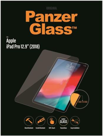 Üvegfólia PanzerGlass Edge-to-Edge Antibacterial Apple iPad (2018 / 20 / 21) üvegfólia - 12,9" , átlátszó