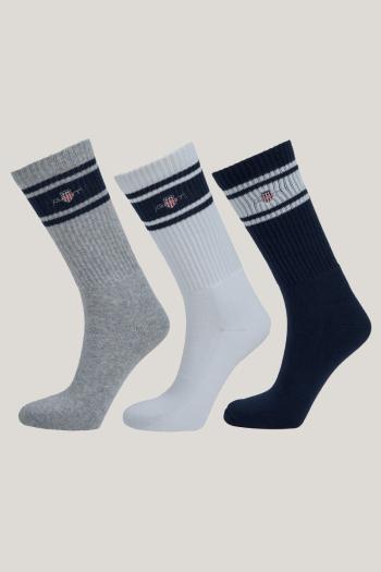 PONOŽKY GANT SHIELD SPORT SOCKS 3-PACK EVENING BLUE