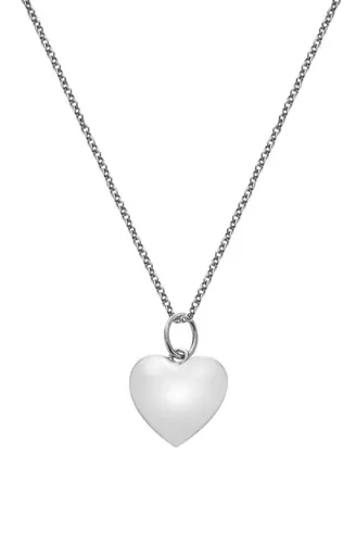 Hot Diamonds Stříbrný náhrdelník se srdíčkem Silver Whisper SWP001 (řetízek, přívěsek)