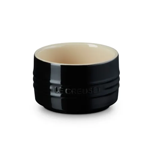 Ramekin 9 cm, 200 ml, BLACK ONYX, kamenina, Le Creuset