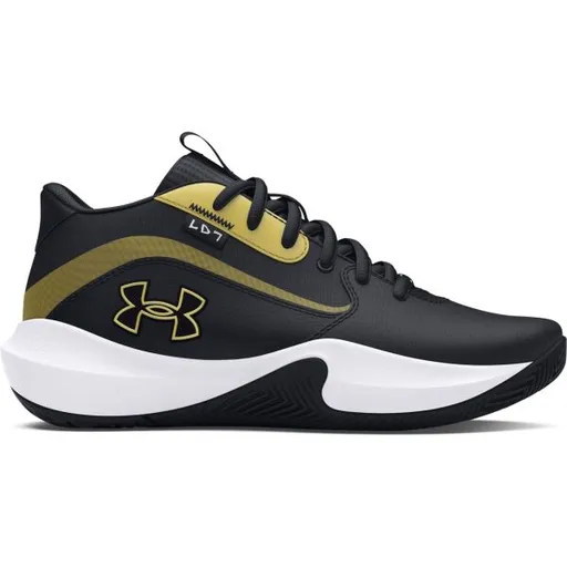 Under Armour GS LOCKDOWN 7 Dětské unisex basketbalové boty, černá, velikost 39