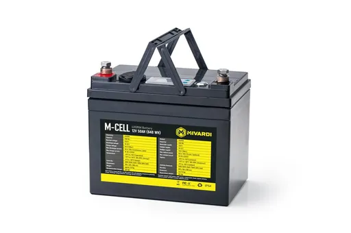 Mivardi Baterie M-CELL LiFePO4 12V 50Ah + 10A nabíječka,Mivardi Baterie M-CELL LiFePO4 12V 50Ah + 10A nabíječka