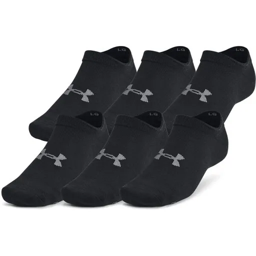 Under Armour ESSENTIAL NO SHOW Unisex ponožky, černá, velikost M