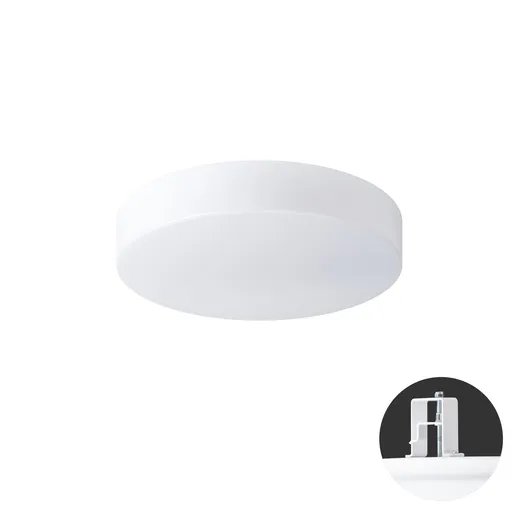 OSMONT DEL65575 DELIA V1 stropní/nástěnné plastové polovestavné svítidlo bílá IP44 4000 K 19W LED DALI