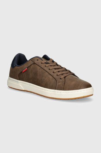 Sneakers boty Levi's PIPER hnědá barva, D6573-0020