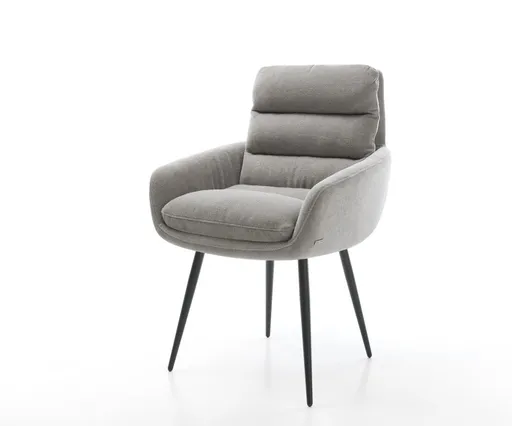 Jídelní židle Abelia-Flex s područkami strukturovaná látka