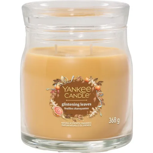 Yankee Candle Vonná svíčka střední Signature Glistening Leaves, 368 g, M
