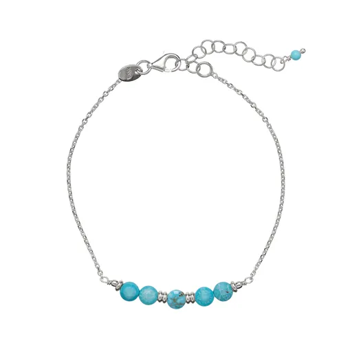 Alisia Překrásný stříbrný náramek s tyrkysem AL3870-Argento