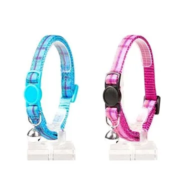 DUVO+ Nylonový Obojek Tartan mix barev 20-30cm × 1cm (5414365310776)