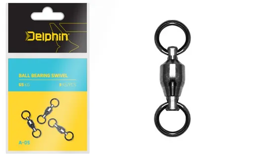 Delphin Obratlík Ball Bearing Swivel A-05 - 65kg 3ks,Delphin Obratlík Ball Bearing Swivel A-05 - 65kg 3ks