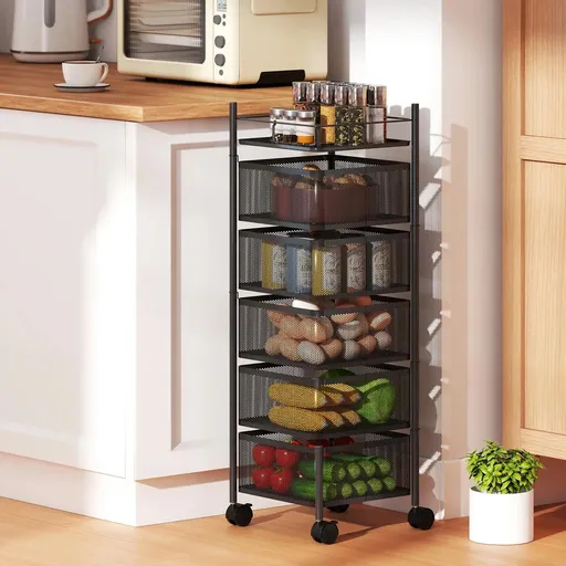 HOMCOM Kuchyňský vozík s koši