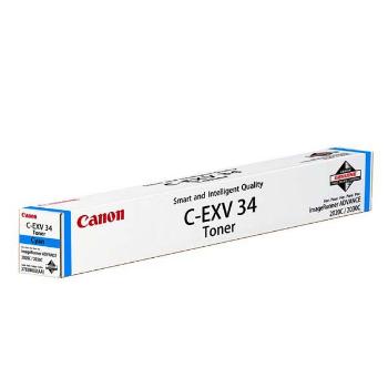 Canon originál toner CEXV34, cyan, 19000str., 3783B002, Canon iR-C2020, 2030, O, azurová