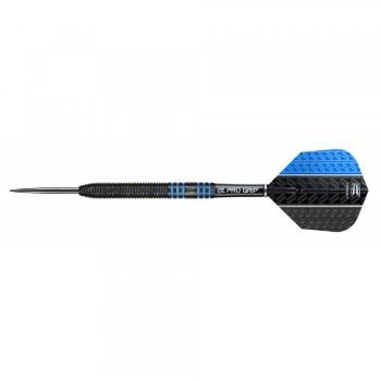 Darts szett TARGET steel, 22g, Vapor8 black, kék, 80%