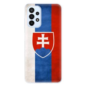 Odolné silikonové pouzdro iSaprio - Slovakia Flag - Samsung Galaxy A23 / A23 5G