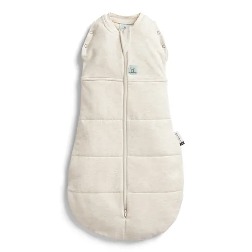 ergoPouch Zavinovačka a pytel na spaní 2v1 Cocoon Oatmeal Marle 0-3 m, 3-6 kg, 2,5 tog