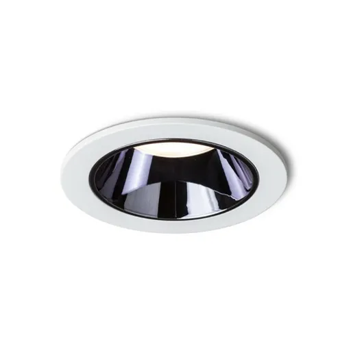 RED - DESIGN RENDL RENDL ANSEL zápustné svítidlo bílá černý chrom 230V LED 12W 60° 3000K R14238