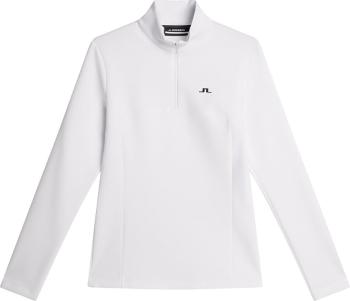 J.Lindeberg Lorelei Quarter Zip Mid Layer White L Sweatshirt
