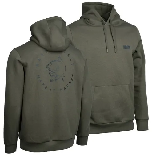 Nash mikina make it happen carp logo hoody green - xxl