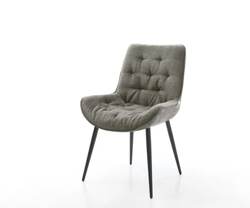 Jídelní židle Taimi-Flex bouclé měkký tmavě béžová 4-nohá