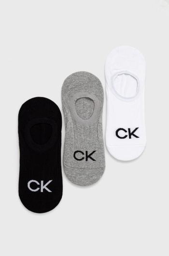 Ponožky Calvin Klein (3-pack) pánské, šedá barva, 701218723