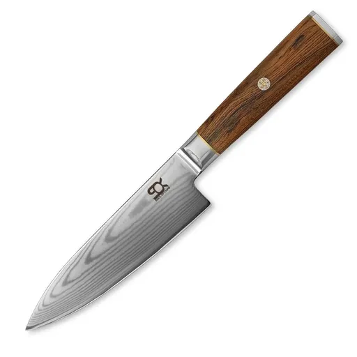 Kuchařský nůž SOK COCOBOLO WHITE DAMASCUS 15 cm, hnědá, Dellinger