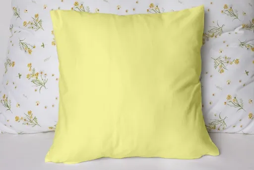 Polášek Jednobarevný povlak na polštář Jersey - Žlutá | 40 x 40 cm