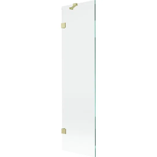 MEXEN/S Lunar vanová zástěna FIX 50 x 150, transparent, zlatá kartáčovaná 897-050-000-55-00