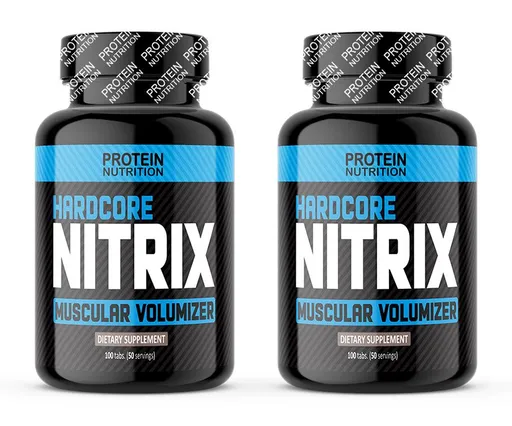 1+1 Zadarmo: Hardcore Nitrix - Protein Nutrition 100 tbl. + 100 tbl.