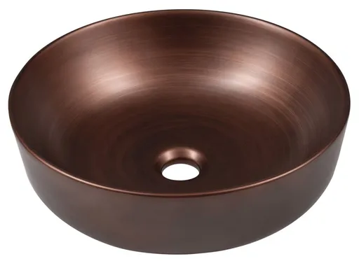 SAPHO PRIORI keramické umyvadlo na desku, Ø 41,5cm, měď PI040