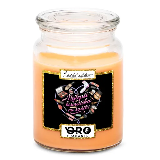 Svíčka Nejlepší kosmetička (Vůně svíčky: Tropické ovoce)