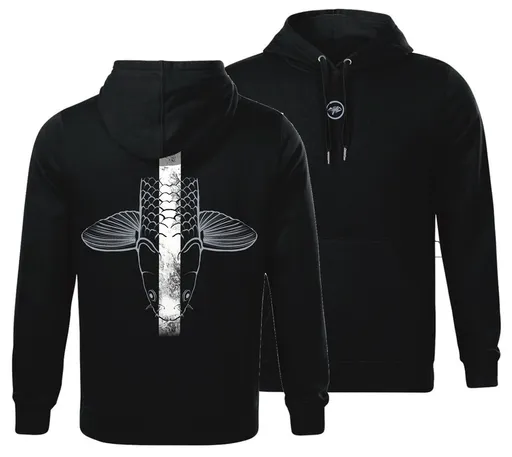 Giants fishing mikina pánská šupináč hlava černá - xxl