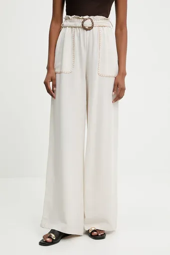 Kalhoty s lněnou směsí Answear.LAB