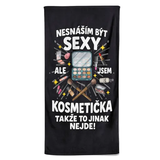 Osuška Sexy kosmetička (Velikost osušky: 70x140cm)