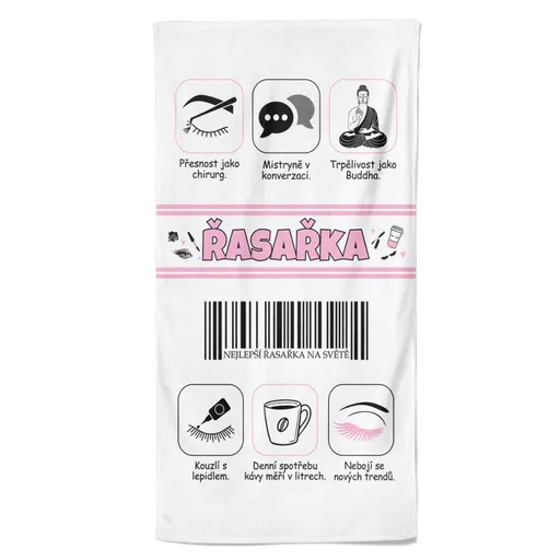 Osuška Řasařka 100% (Velikost osušky: 100x170cm)