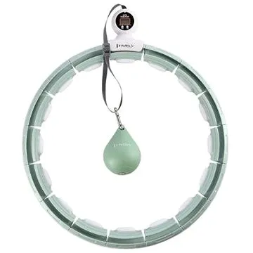 HMS Zelená hula hoop obruč se závažím, magnety a počítadlem HHM15 (17-44-581)