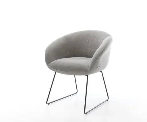 Jídelní židle Vinka-Flex s područkami strukturovaná látka Měkký