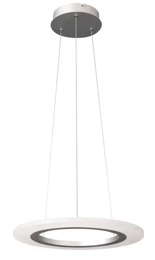 Rabalux Stříbrné závěsné LED svítidlo Adrienne 400mm 20W 2428