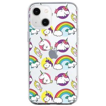 TopQ iPhone 13 mini silikon Chunky Unicorns 64702 (Sun-64702)