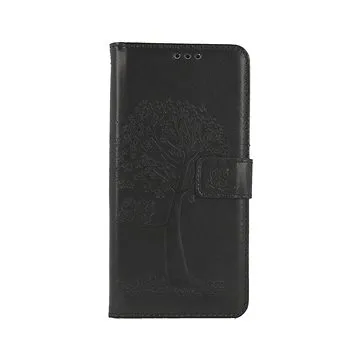 TopQ Pouzdro Samsung A33 5G knížkové Černý strom sovičky 75029 (Sun-75029)