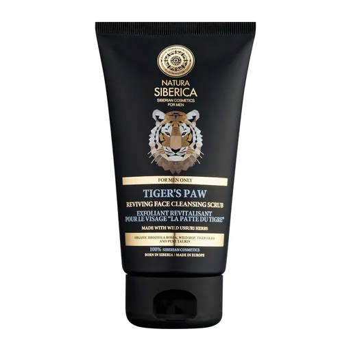 Natura Siberica Revitalizační čisticí peeling Men Tige´s Paw (Reviving Face Cleansing Scrub) 150 ml
