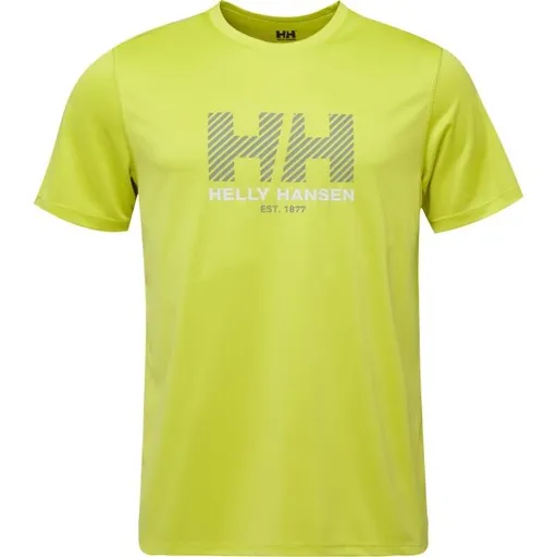 Helly Hansen HH TECH GRAPHIC UPF 50+ T-SHIRT 2.0 Pánské triko, žlutá, velikost