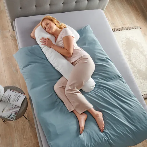 Polštář pro spaní na boku Labuť