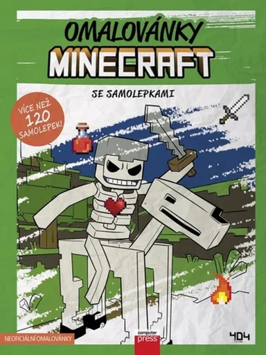 Omalovánky Minecraft se samolepkami - kolektiv autorů