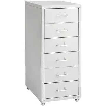 TECTAKE 41 × 28 × 69 cm, kovový, světle šedý (402488)