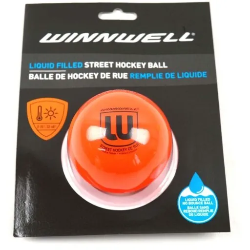 WINNWELL BALÓNEK LIQUID FILLED Hokejbalový míček, oranžová, velikost
