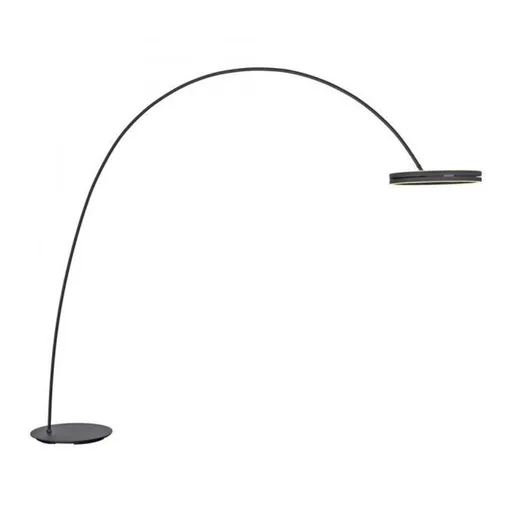 PAUL NEUHAUS LED lampa do oblouku PURE Loop-Bow, černá, stojací svítidlo, stmívatelné 2200-5000K
