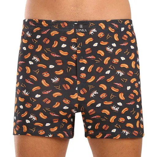 LONKA Pánské trenky vícebarevné (Karlos-fastfood) M