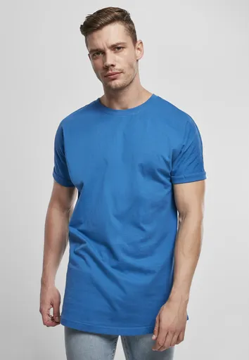 Urban Classics Long Shaped Turnup Tee sporty blue - S